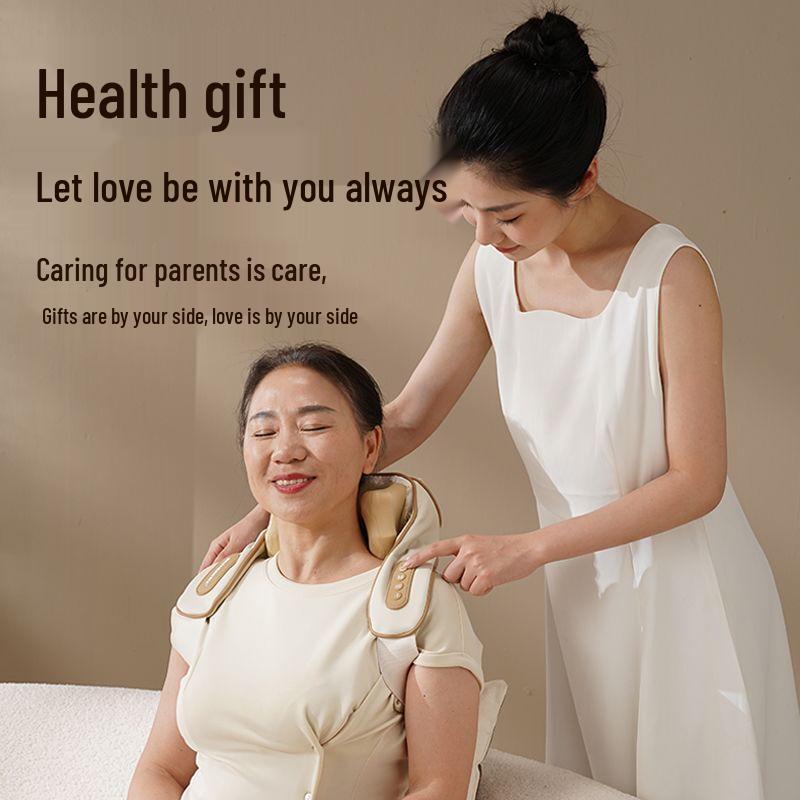 HEZHENG Neck and Shoulder Kneading Massager with Heat CN plug (adapter included)