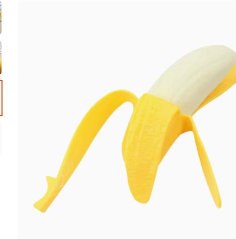Realistic Peeled Banana Fidget Toy Soft Stretchable Material For Stress Relief Kids Play Home Office Decor