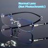 Men Women Photochromic Myopia Glasses Unisex Stylish Diamond Cut Near Sight Eyeglasses Luxury Anti-blue Light Eyewear 0-1.0-4.0