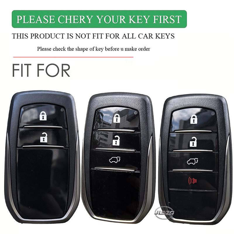 Silicone Car Key Case Cover For Toyota Land Cruiser 200 300 Prado Crown Tlk 200 Yaris Cross Hilux Innova Fortuner Camry 55 Key
