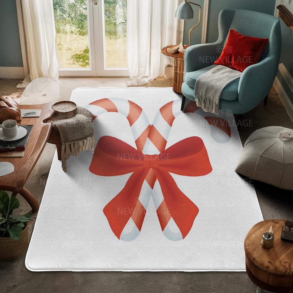 House Entrance Carpet Home Door Mat Living Room Bath Foot Bathroom Non-slip Water Absorption Rugs Bath Merry Christmas Winter