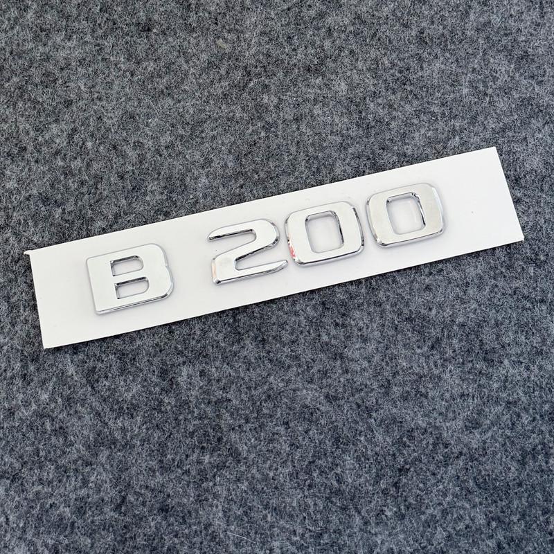 3D ABS Letters Decal Car Body Trunk Emblem Sticker for Mercedes Benz B180 B200 B220 B250 B260 Exterior Accessories AW1