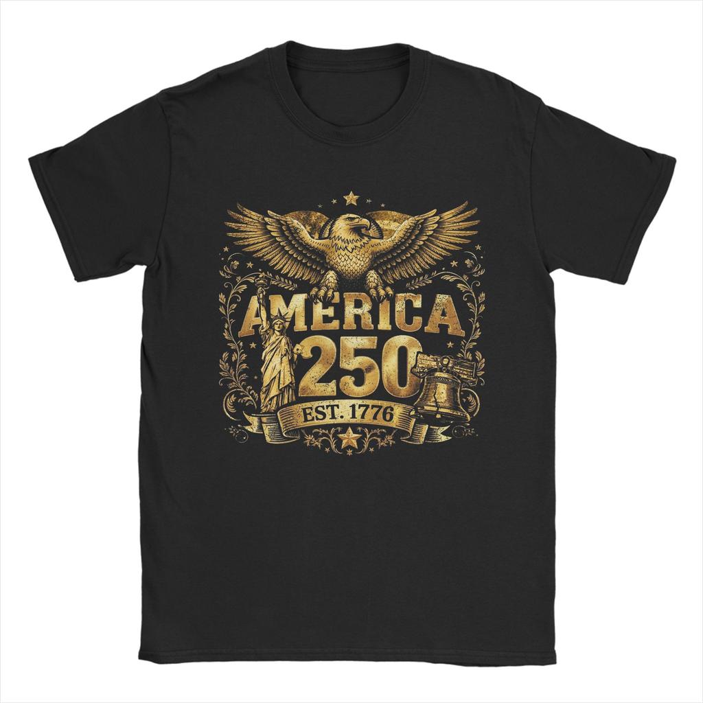 250 Years American Anniversary Accessories Unisex T Shirt Cotton Tee Graphic Printing Tops Tshirt
