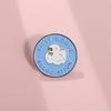 Creative Style Cartoon Blue Goose Pattern Metal Badge Brooch Unique Letter Accessories For Enthusiasts Fashion