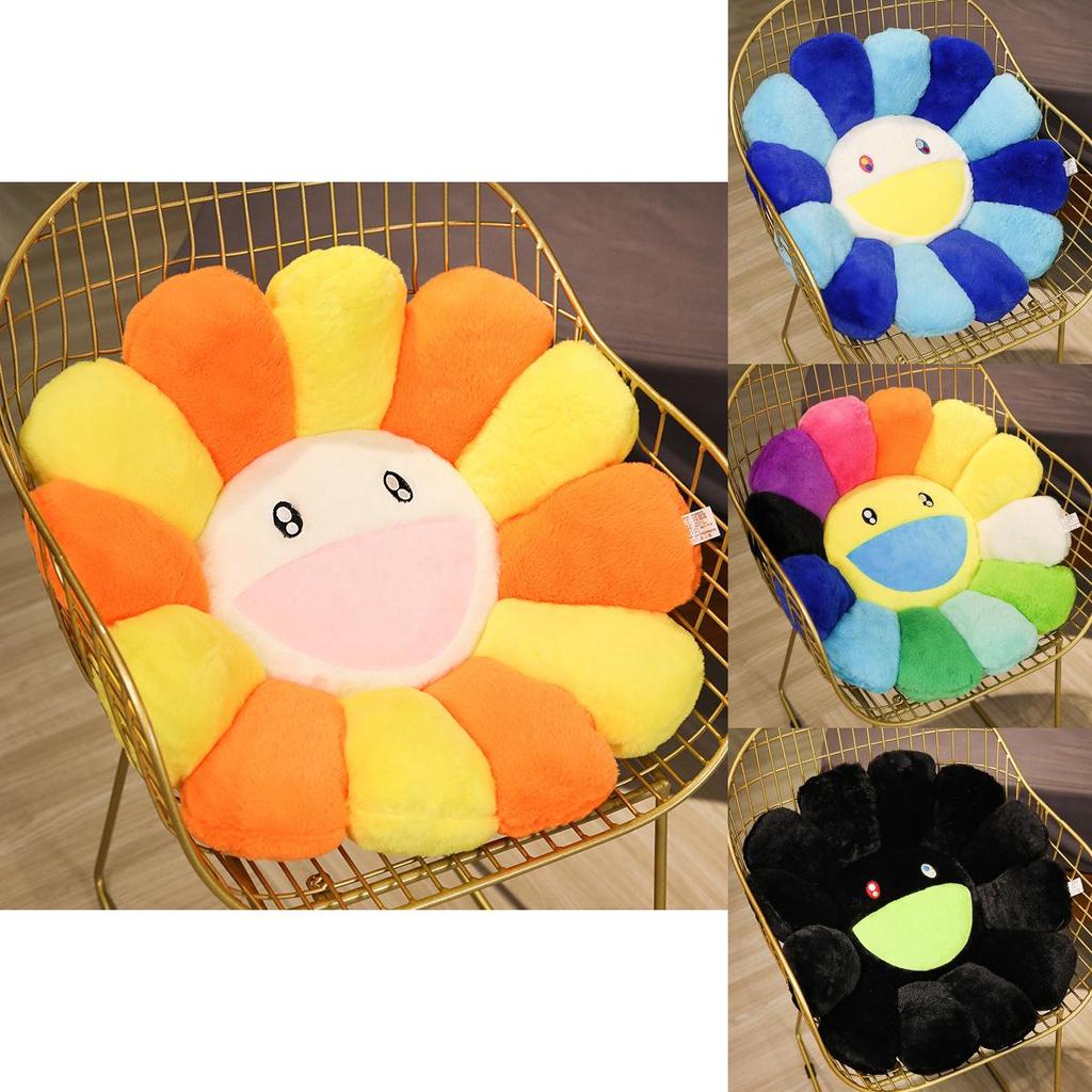 Colorful Takashi Murakami Rainbow Flower Pillow Plush Soft Toy For Kids And Collectors