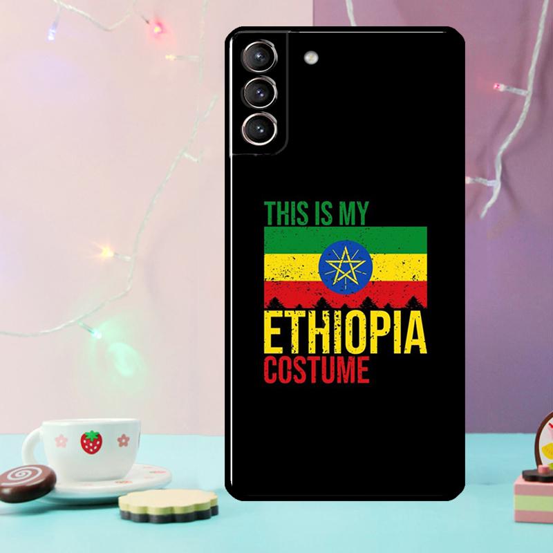 Ethiopia Flag Phone Case For Samsung Galaxy S25 Ultra S20 S21 S22 S23 Plus S9 S10 S25 FE S24 Ultra Cover