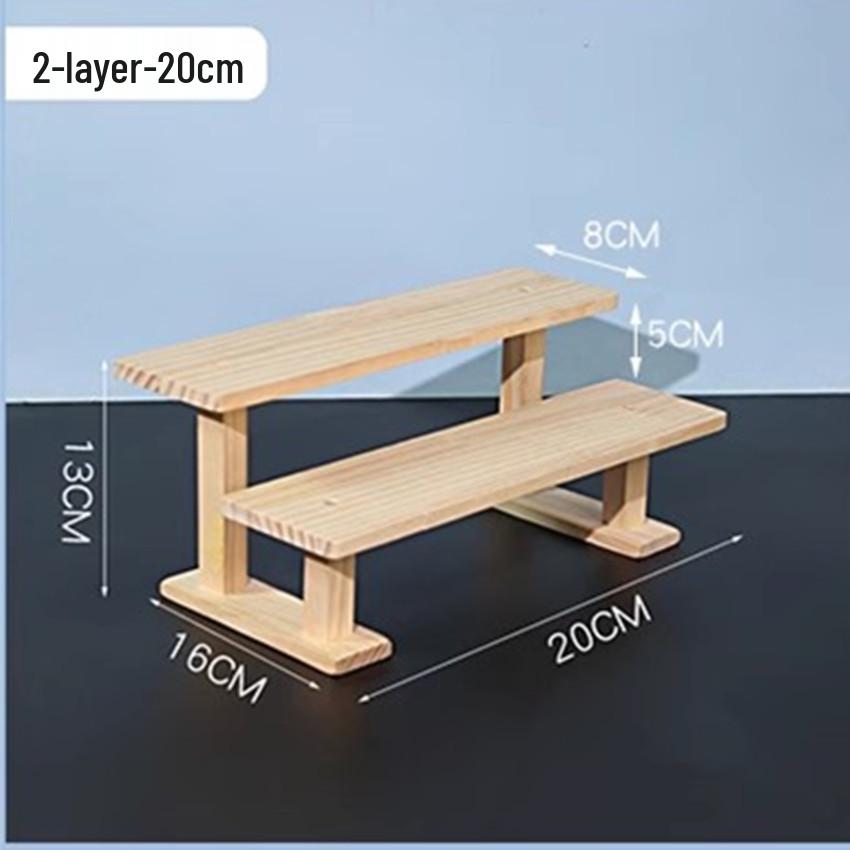 Solid Wood Display Table for Miniatures and Succulents