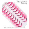 Bunte gefälschte Wimpern Halloween Make-up-Produkte Blau Rot Rosa falsche Wimpern Verlängerung farbige Wimpern Augen Make-up Cosplay