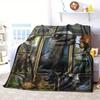 1pc Blankets Jurassic dinosaurs Printed Flannel Blanket Quality Soft Warm Throw Blanket Winter Kids Couch Bed Fluffy Bedspread