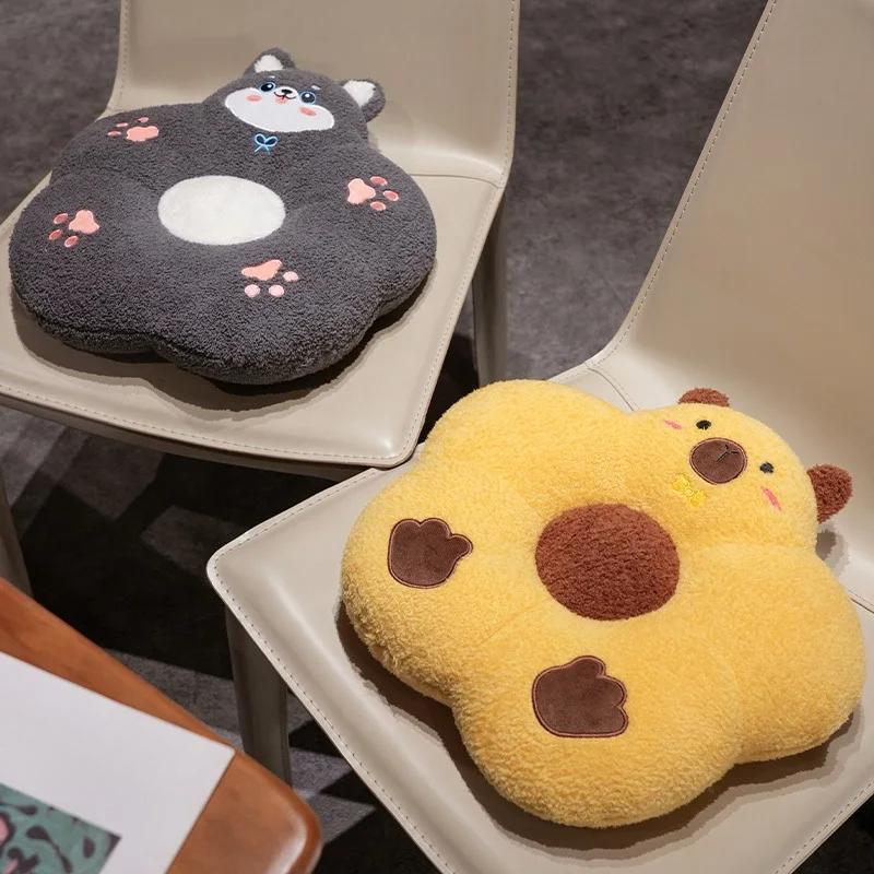 New 40/60cm Animal Plush Pillow Cute Kapibala Husky Panda Chicken Soft Cushion Doll Warm Hand Home Decor Kids Toys Birthday Gift