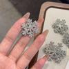 Cool-toned Snowflake Hair Clip - New 2025 Autumn/Winter Side Hairpin for Girls, Perfect for Christmas
