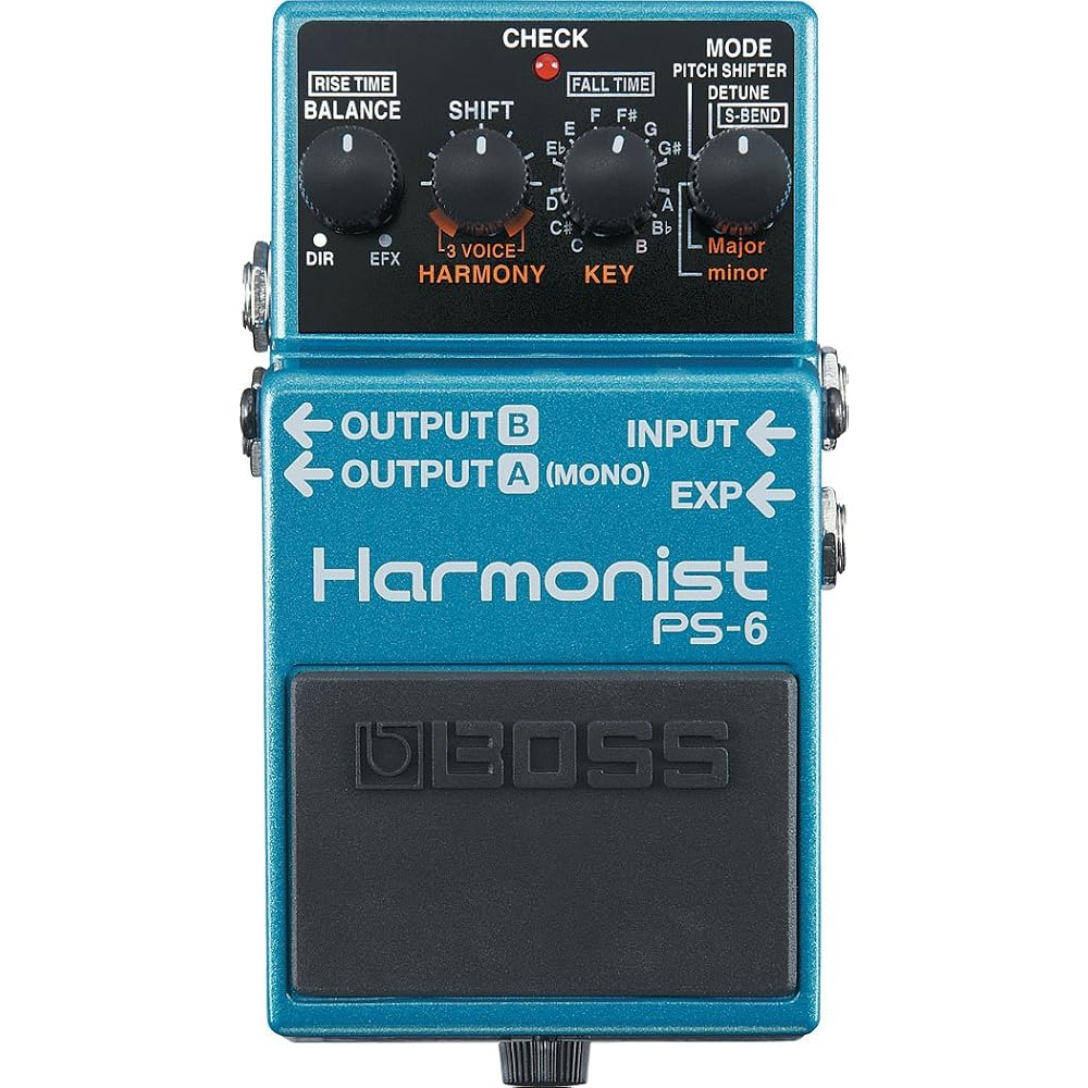 BOSS Harmonist PS-6 Guitar Effects Pedal Compact Design Durable Build Quality