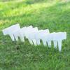 20pcs 10cm White Potted Flower Pot Label T-shaped Plant Label Plant Identification Memo Label Horticultural Planting Accessories