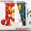 Set Of 2 Flat Printing Jit Curtains Without Rod Christmas Corgi Chic Polyester Decorations Curtain Semi Sheer Made