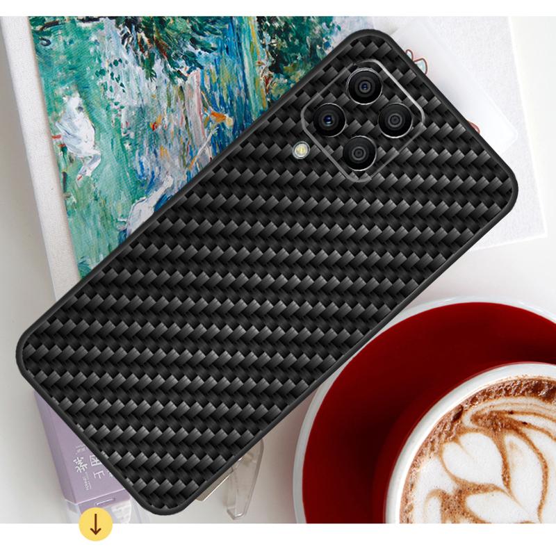 Carbon Fiber Case For Samsung Galaxy M13 M23 M33 M53 M30s M31s M12 M32 M52 M21 M51 M14 M34 M54 M20 Coque
