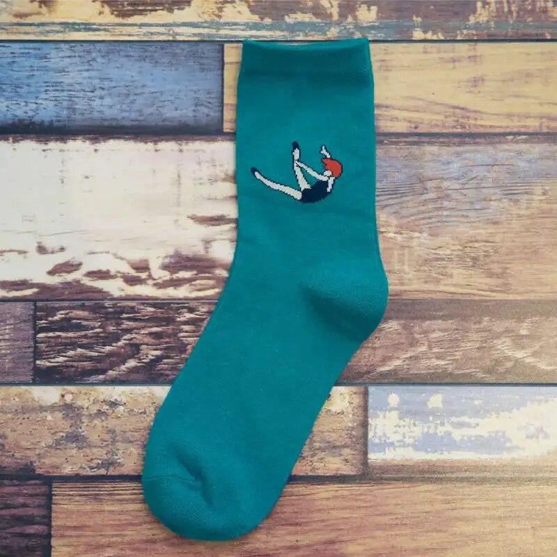 2024 neue Socken Frauen Baumwolle Plain Jacquard Kaktus Frische Und Einfache Wilden Damen Trend Harajuku Koreanische Bequeme Socken