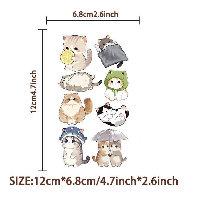 Cartoon Love Watercolor Cat Tattoo Stickers Waterproof Holiday Party Party Children Disposable Tattoo Stickers