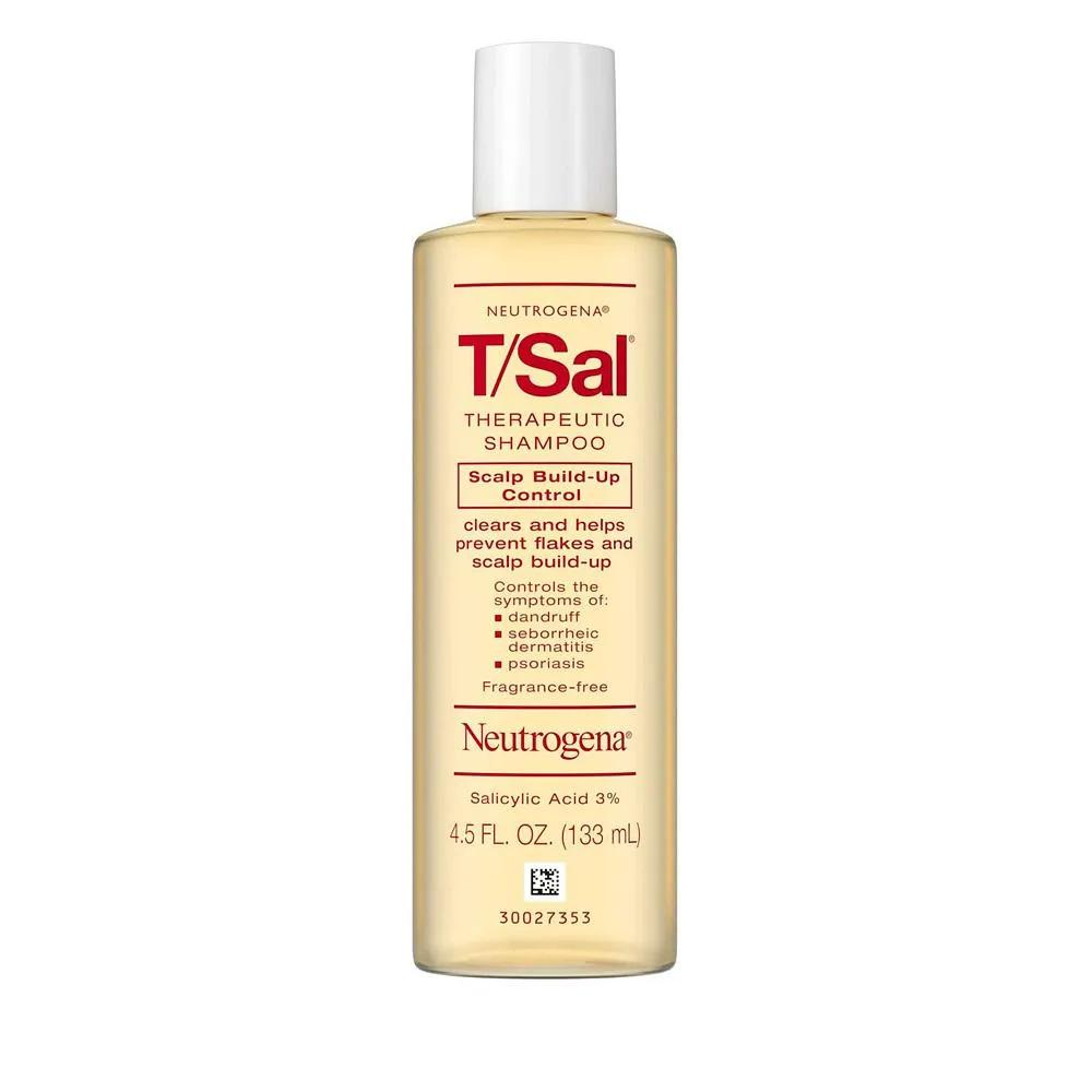 Шампунь Neutrogena Scalp T/Sal 133 мл, 4 шт. Терапевтический шампунь Neutrogena T/Sal, 3% салициловой кислоты
