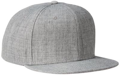 Bonés Snapback de Aba Reta de Mistura de Lã OTTO Servem para Circunferências de Cabeça Cinza Mesclado BONÉ/Mesclado (Tamanho Único, 57.5cm-62cm) HG