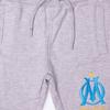 Grey Heather Cotton Jogging Bottoms with Embroidered OM Logo for Children