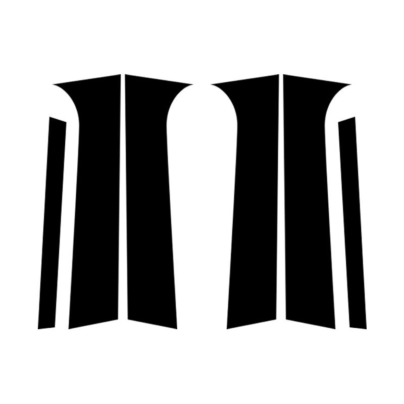 

6Pcs Glossy Black Pillar Posts For Fiat Argo 2017 2018 2019 2020 2021 2022 2023 Window Decoration Cover Door Side Trim Stickers