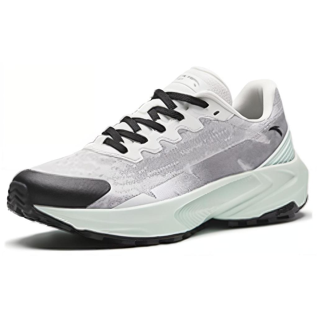 Anta Comfortable Fabric Cushioning Breathable Low Top Running Shoes Women's Paper Gray 122345584-4