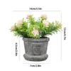 1PC Artificial Bonsai Table Ornaments Flowers Potted Fake Plants Alphabet Pots Desktop Decoration