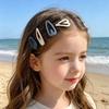 3Pcs Girl Hairpins Star Heart Geometry Design Matte Frosting Process Hair Clips BB Clip Versatile Hair Accessories
