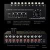 Stereo Sound Selector Sound Switcher Speaker Switching Sound Switching Box Switcher Selector for Stereo Speaker 6 In 4 Out