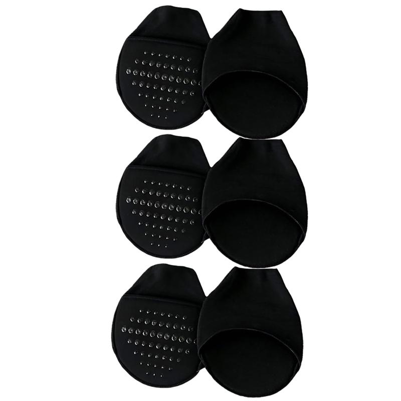Metatarsal Sleeve Pads Ball of Foot Cushions with Soft sponge and silicone dots forefoot cushioning socks Non Skid Half Socks