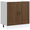 VidaXL Base Cabinet for Sink Kalmar Artisan Oak Engineered Wood, Kitchen Base Cabinet, Kitchen Base Cabinet with Door 853454