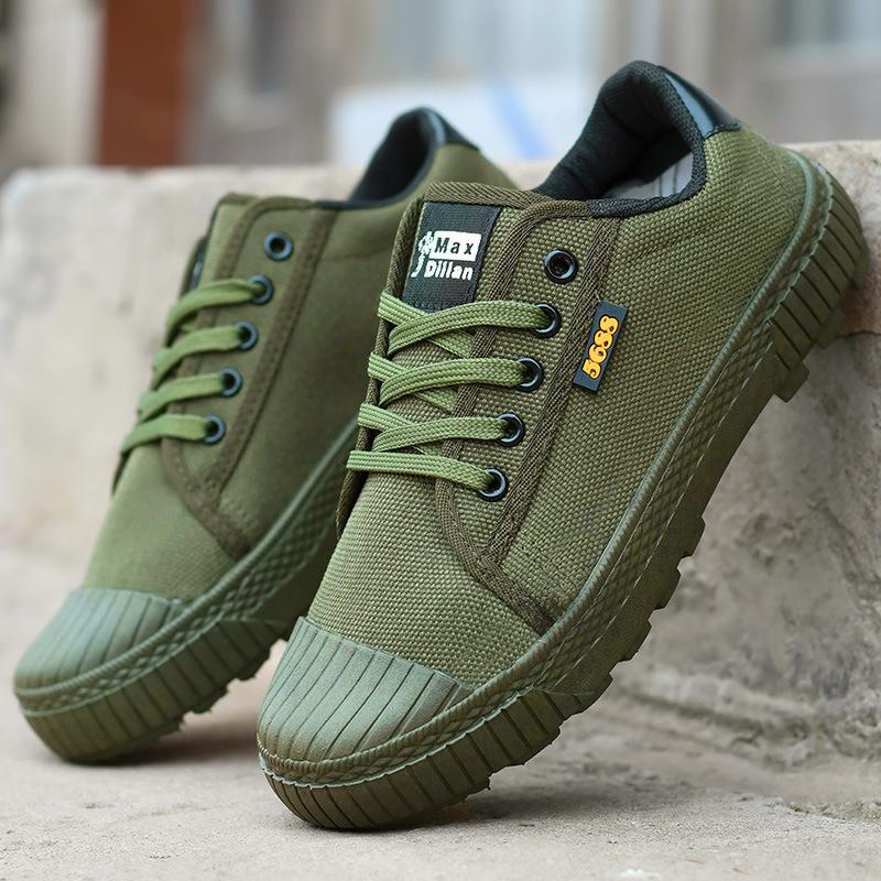 2025 New Liberation Shoes Men's High and Low-top Casual Yellow Rubber Shoes Training Shoes Construction Site Labor Insurance Shoes