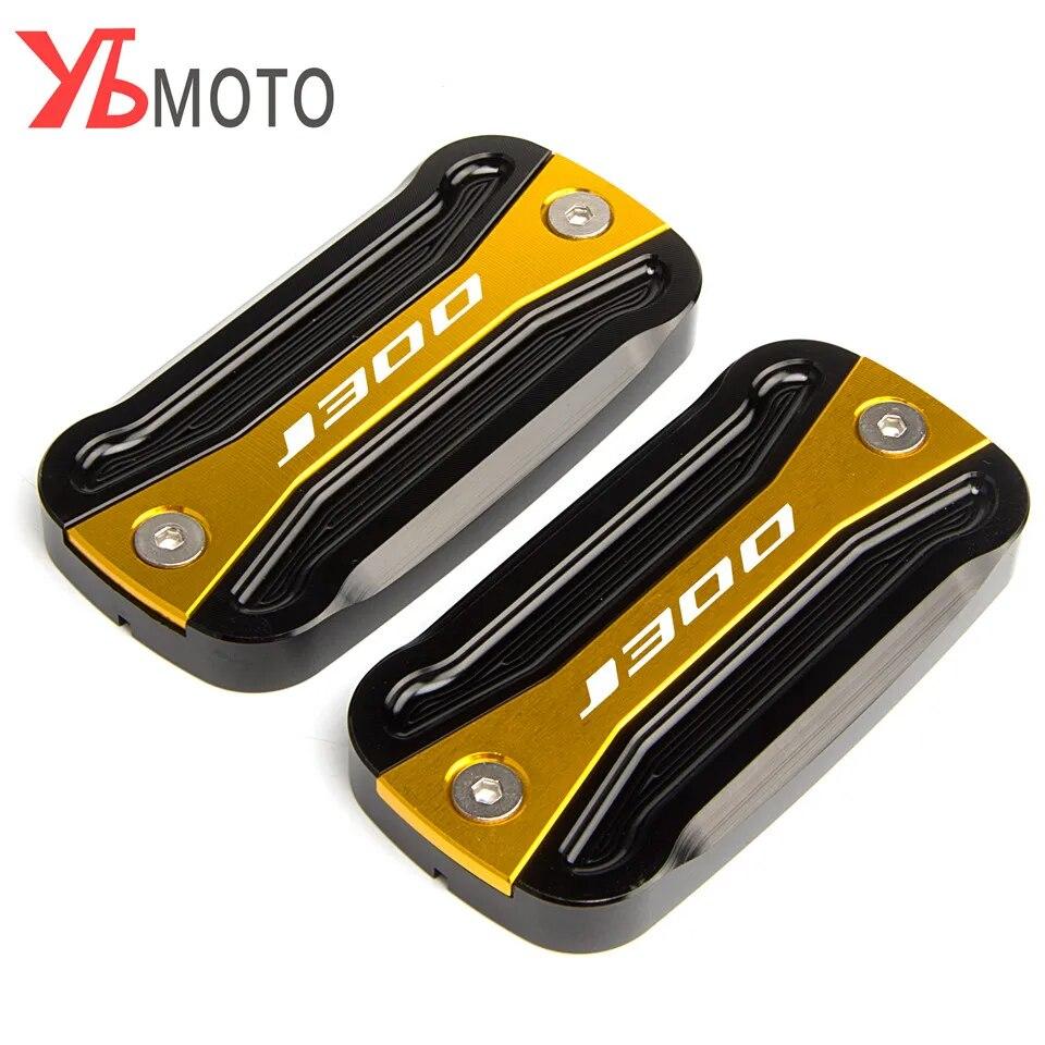 Motorcycle Accessories Fits For KAWASAKI J300 J 300 2014- 2015 2016 2017 2018 Aluminum Brake Fluid Reservoir Cap Covers