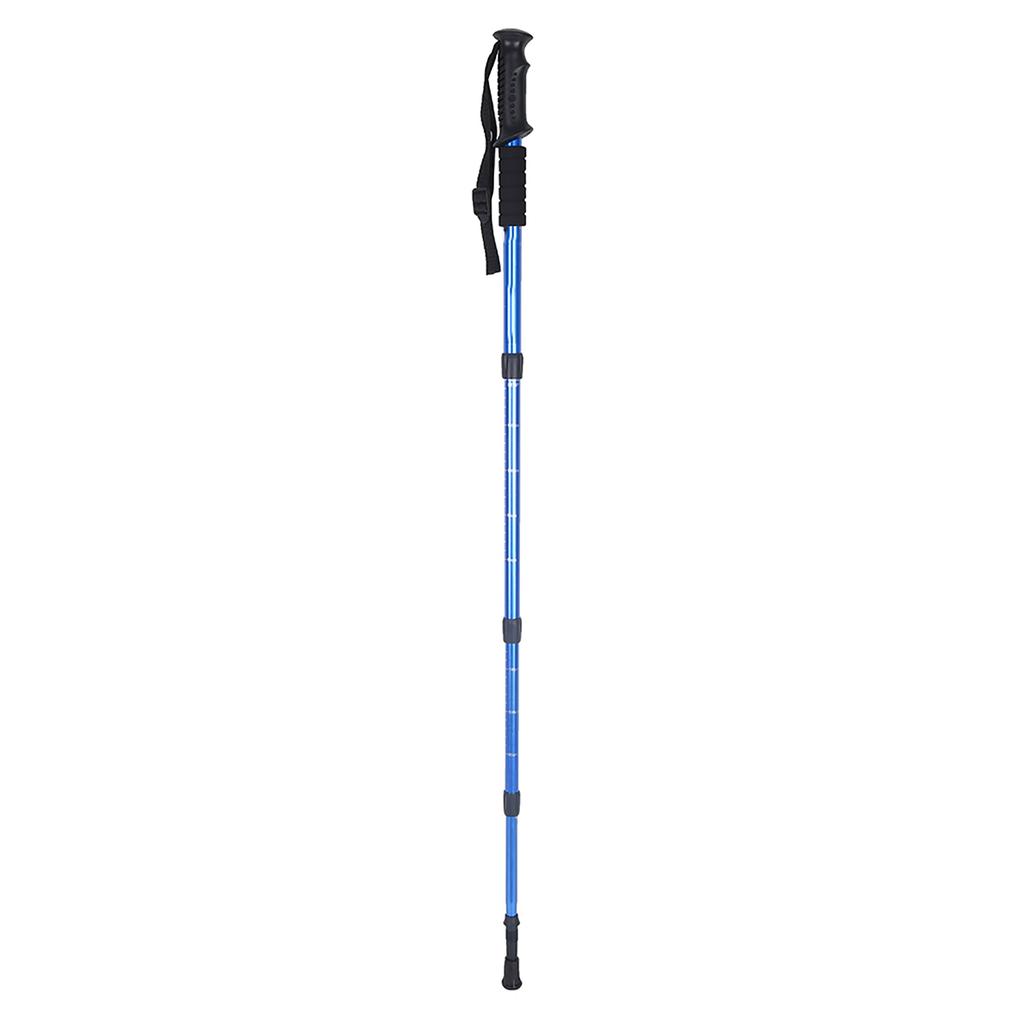 Aluminium Alloy Telescopic Lightweight Anti Skid Walking Cane Stick   Pole (Black)
