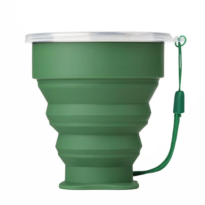 Outdoor Portable Silicone Folding Water Cup, Multifunctional Telescopic Water Cup, Candy Silicone Mouthwash Folding Cup