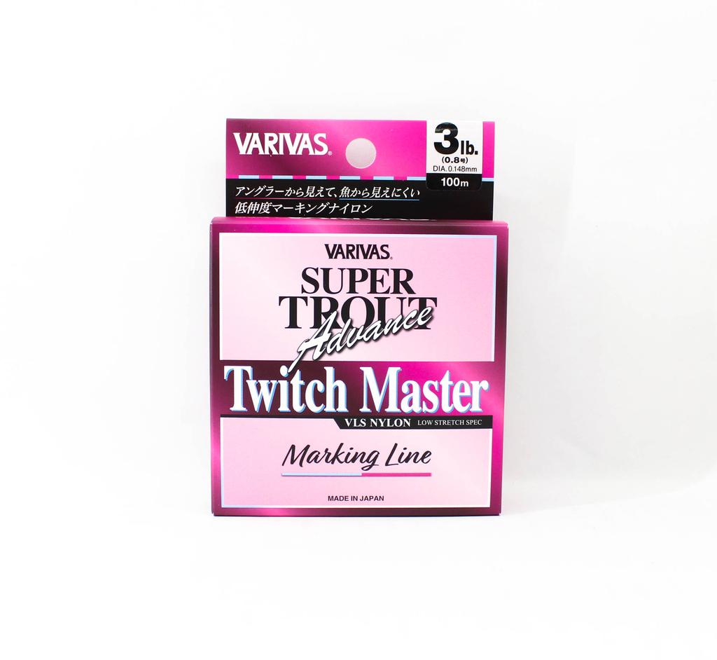 Varivas Nylon Super Trout Advance Twitch Master Line 100m 3lb Pink (0174)