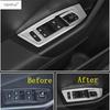 Car Door Armrest Window Switch Control Panel Cover Trim Carbon Fiber Interior Accessories For Volkswagen T-Roc T Roc 2018 - 2025