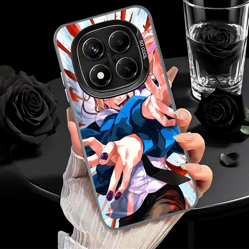 Anime Character Power CSM Soft Phone Case for Xiaomi Redmi Note 13 14 15 Pro Plus 12S 12 11S 11 11T 10S 10 Shockproof Cover Back