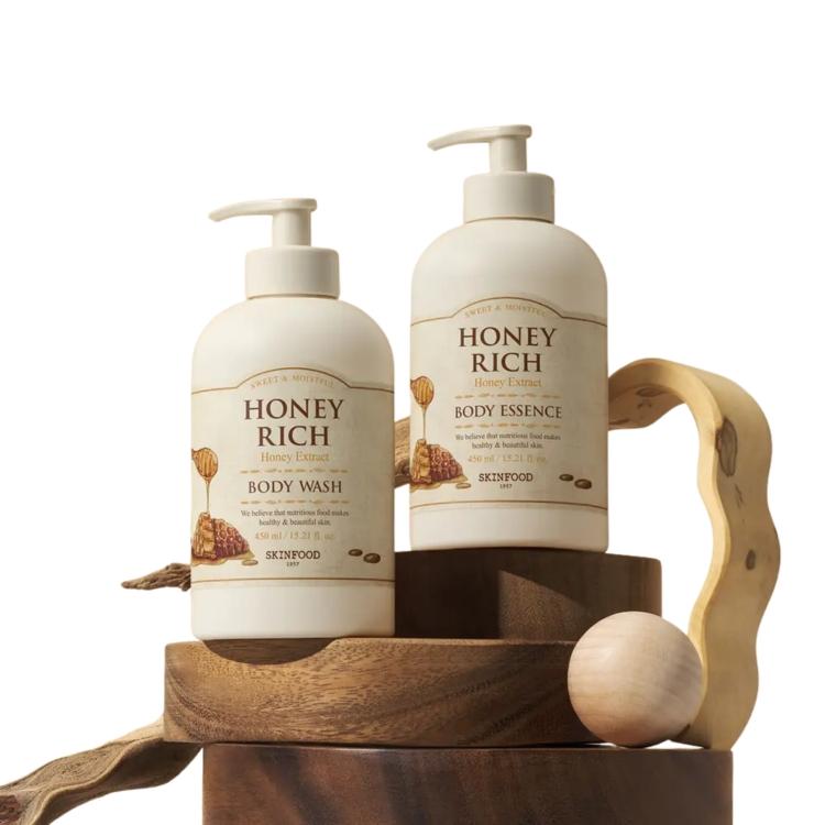 [Skin Food] Honey Rich Body Wash Deep Nourishing & Moisturizing Shower Cleanser – 450ml