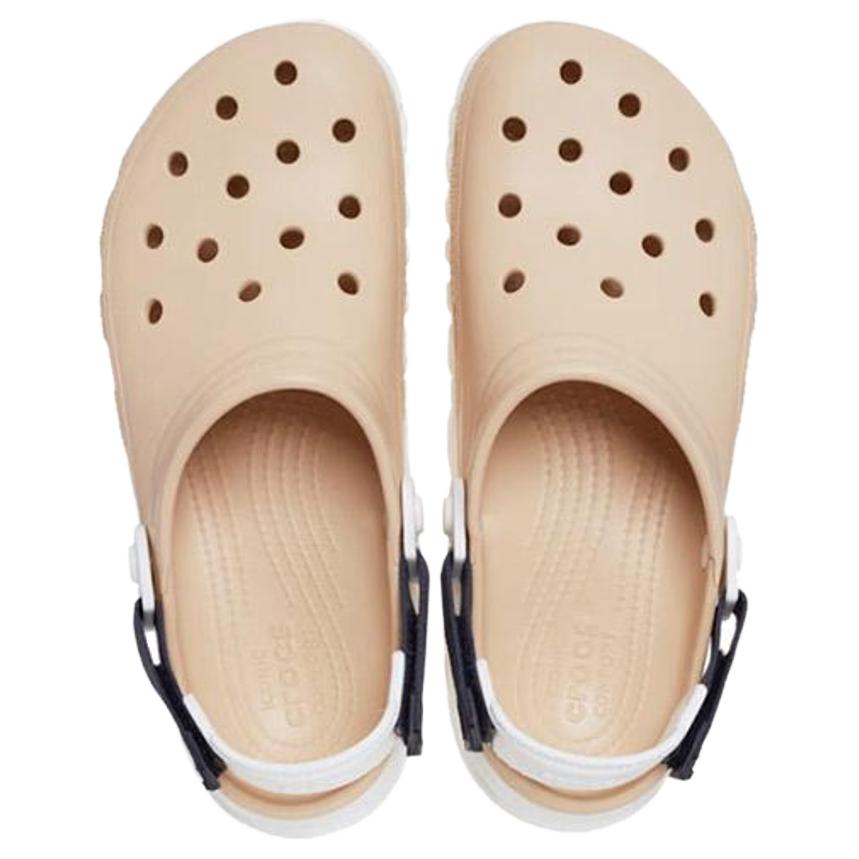 Crocs Duet Max Eva Comfortable Hollowed-Out Clogs Unisex Footwear Beige 208776-2DS