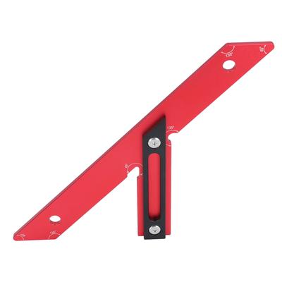45 Degrees 135 Degrees Woodworking Measuring Ruler Aluminum Alloy Carpenter Angle Measuring Ruler Sc