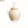 Relief Rabbit Tea Can Creative Ceramic Sealed General Can Decoration Home Kitchen Large Capacity Tea Storage Can Organizer