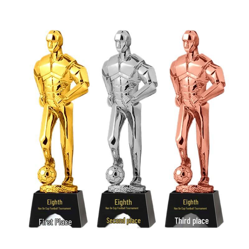 Custom Crystal Football Trophy - 2025 Golden Boot Top Scorer Award (Extra Large)