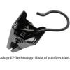 JANYUN 120 Pack Clip Hook Set Stainless Curtain Clips for Curtain Photos Home Decoration Art Craft Dispaly Hang Clip (Black)