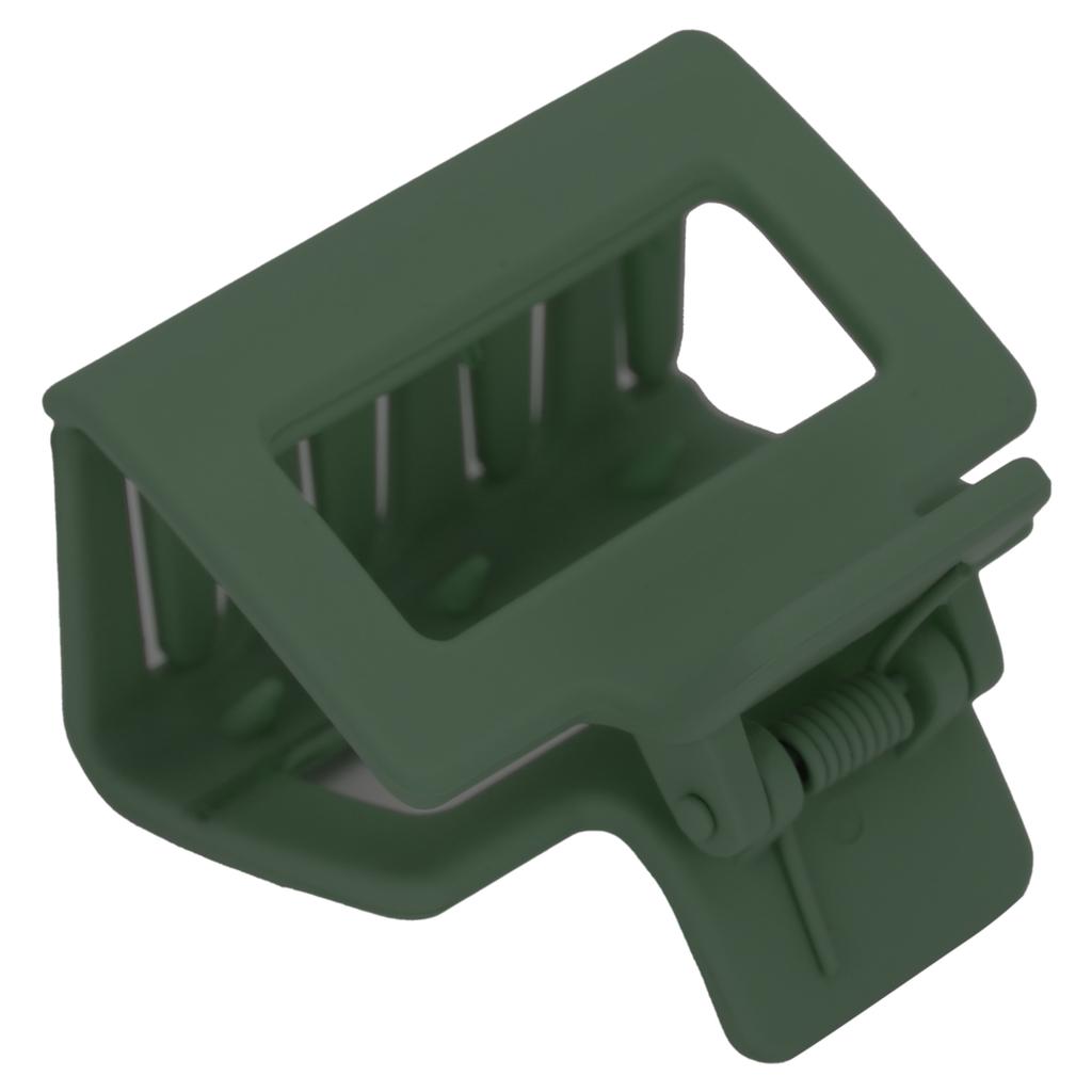 Rectangle Thick Hair Clamp Square Plastic Hair Claw Clips Hair Styling Jaw Clips for Girls WomenArmy Green