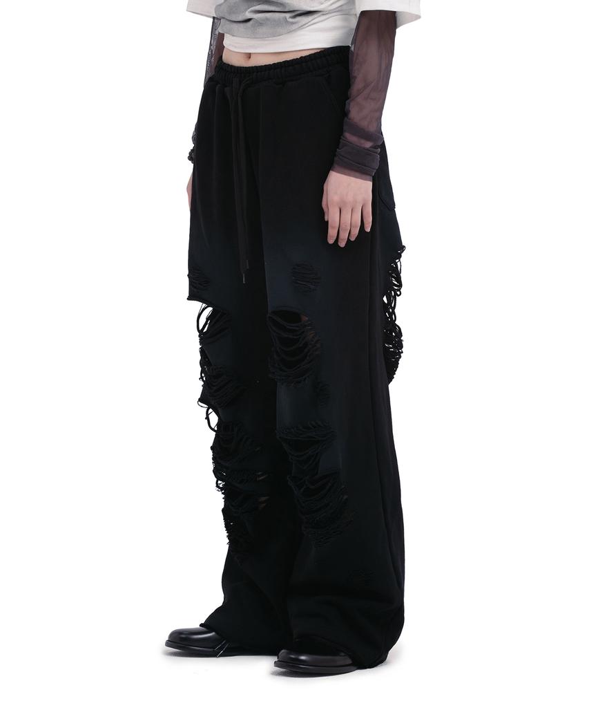 Depeugameoncheu Destroyed Sweat Pants [2Color]