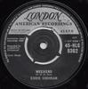 7inch Record EDDIE COCHRAN  Weekend 45HLG9362 LONDON RECORDS 1960 UK Rock Used