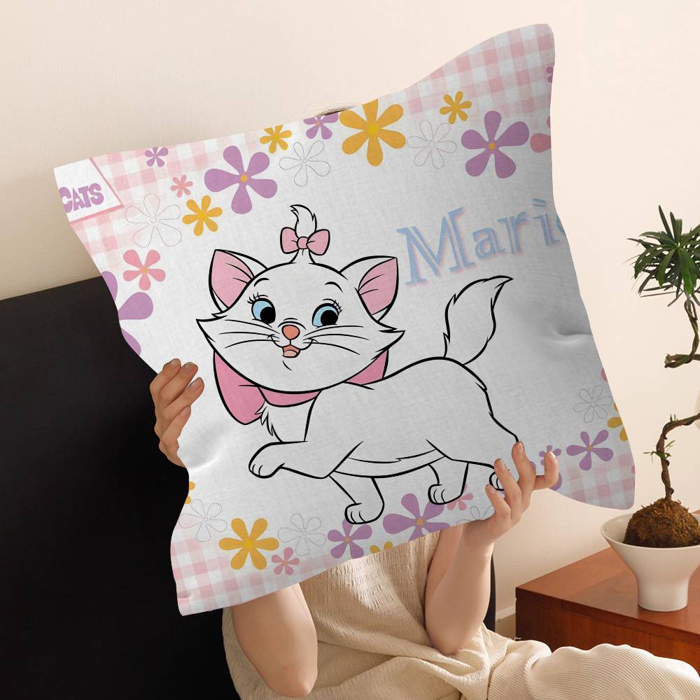 Cartoon M-Marie Cat Pillow Cover Design cushion Cover decor Holiday Decorati