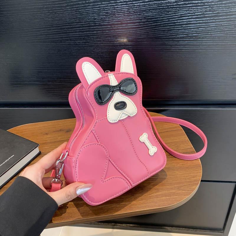 Dog Fun Bag For Lady Girls 2024 Spring Versatile Crossbody Bag High Quality Pu Leather Bag Handbag Femme Casual Cartoo Backpack