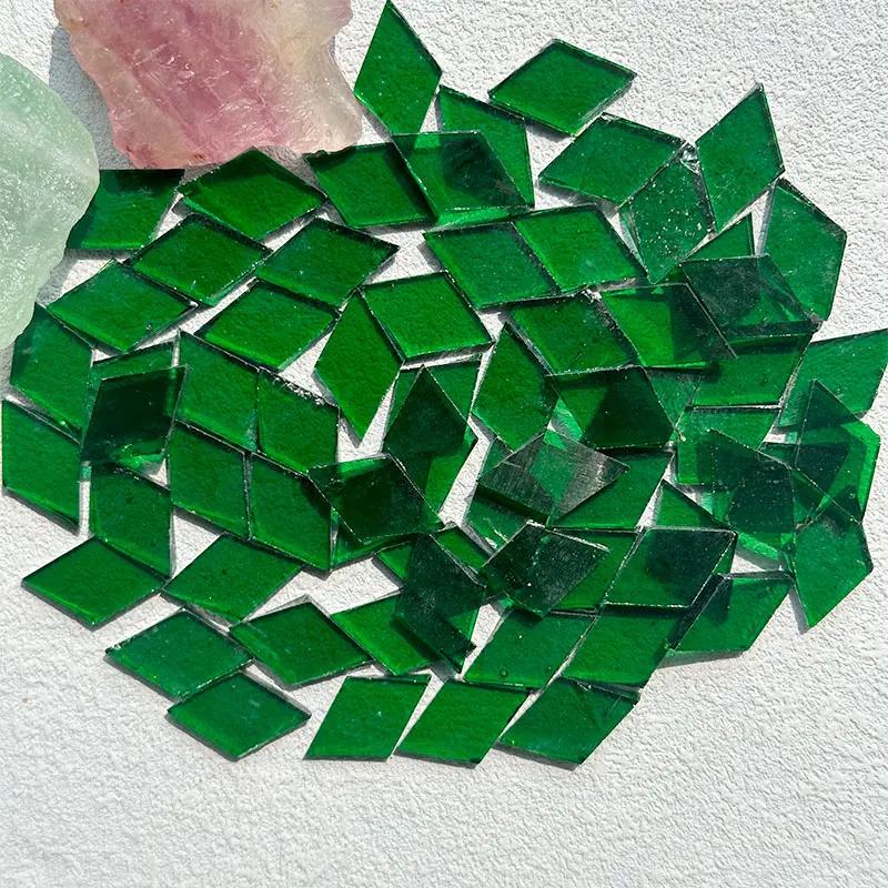 50g Clear Glass Mosaic Tiles Multi Color Mosaic Piece DIY Mosaic Making Stones for Craft Hobby Arts Home Wall Decoration Arte917